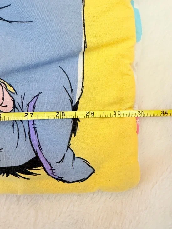 Vintage 1994 Disney Winnie the Pooh Crib Blanket Quilt- Tigger - Piglet - Eeyore - Picture 14 of 15